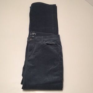 LOFT Green Modern Boot Corduroys